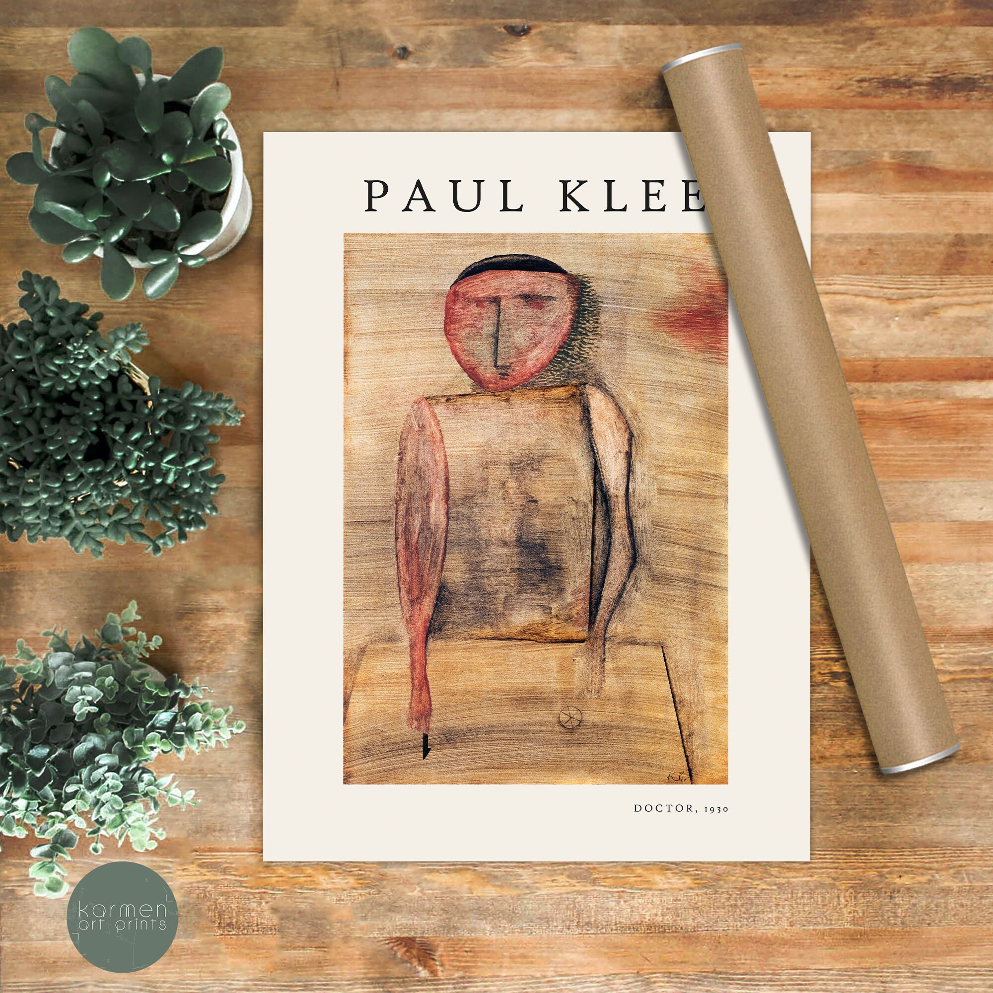 Paul Klee 'doctor' Exhibition Poster: Vintage Modern Art Print - Etsy