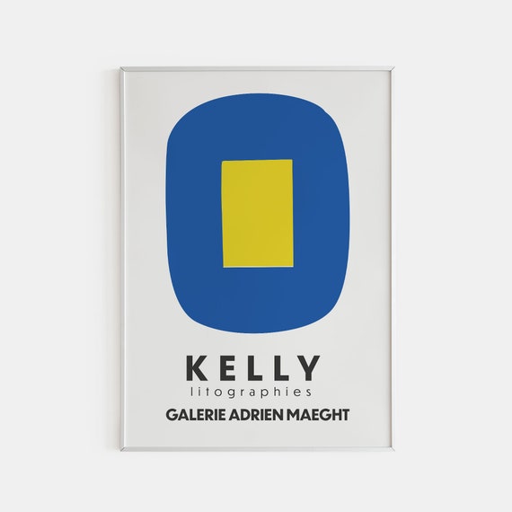 Ellsworth Kelly Lithograph Exhibition Poster: Vintage Art Print - Etsy