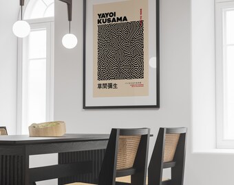 Yayoi Kusama Exhibition Poster: Japanese Art Print - Etsy