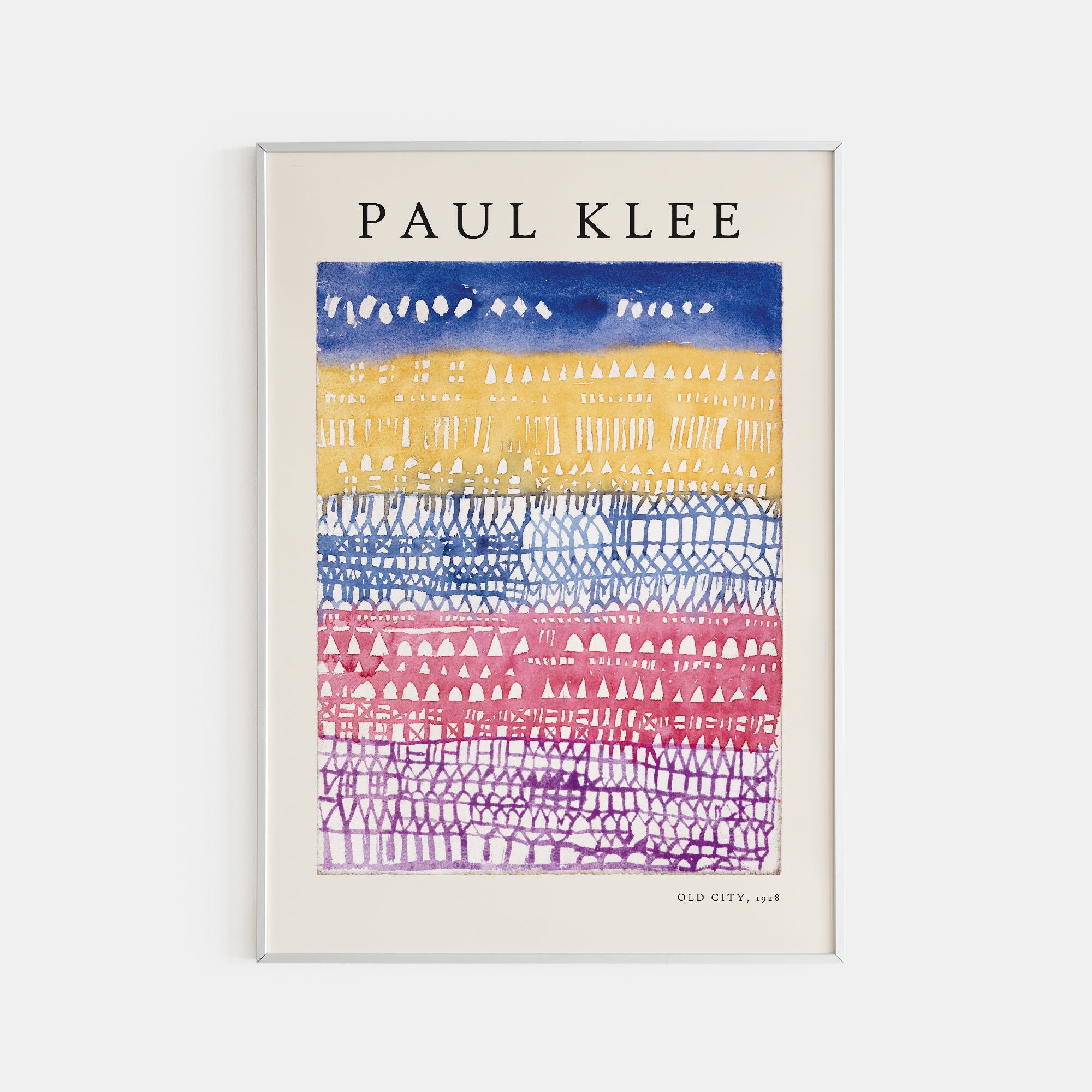 Paul Klee Old City 1928 Poster: Vintage Minimalist Wall Art - Etsy