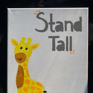 Childrens Giraffe Painting
