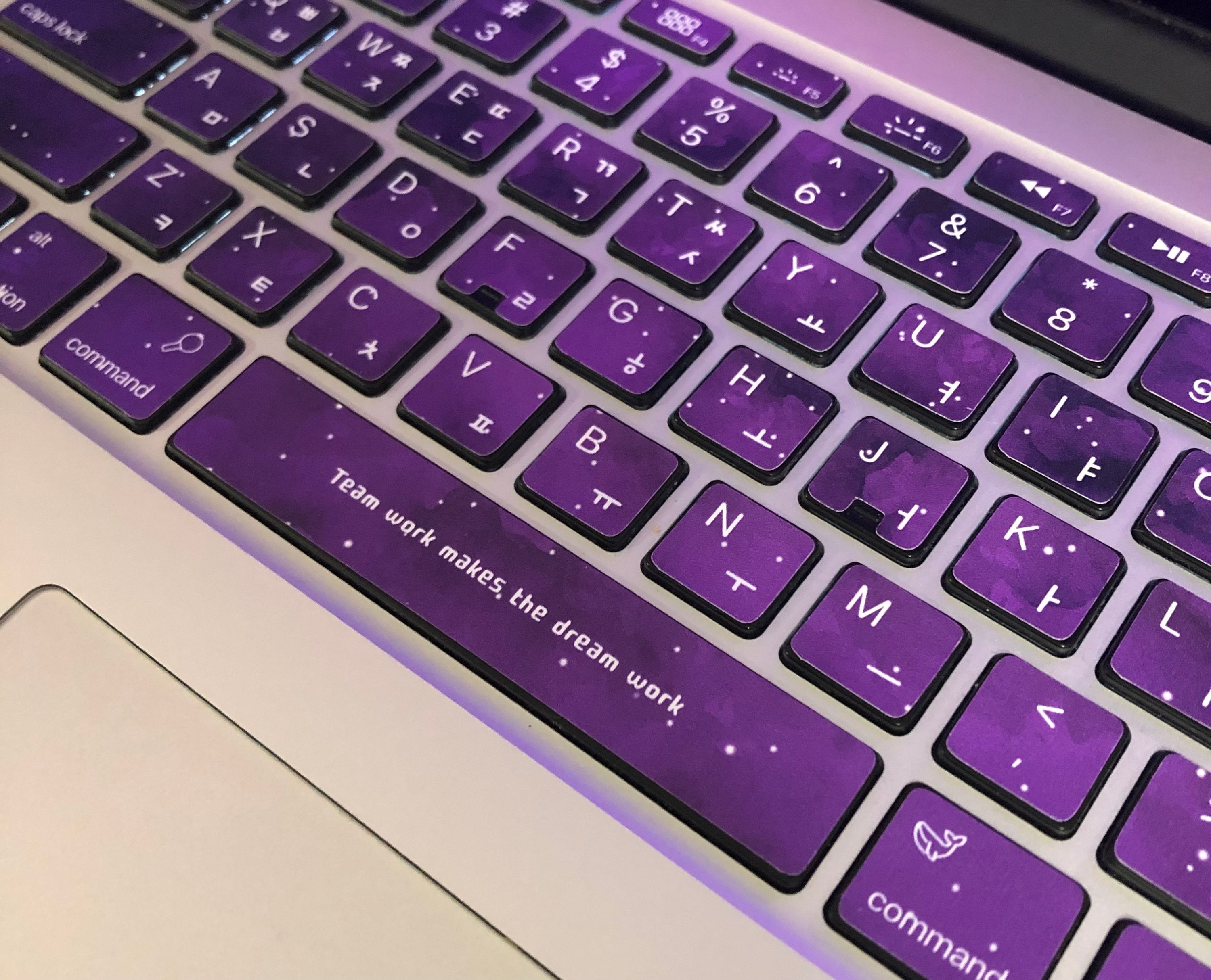 BTS Inspired Korean English Keyboard Sticker Decals Eternal Etsy