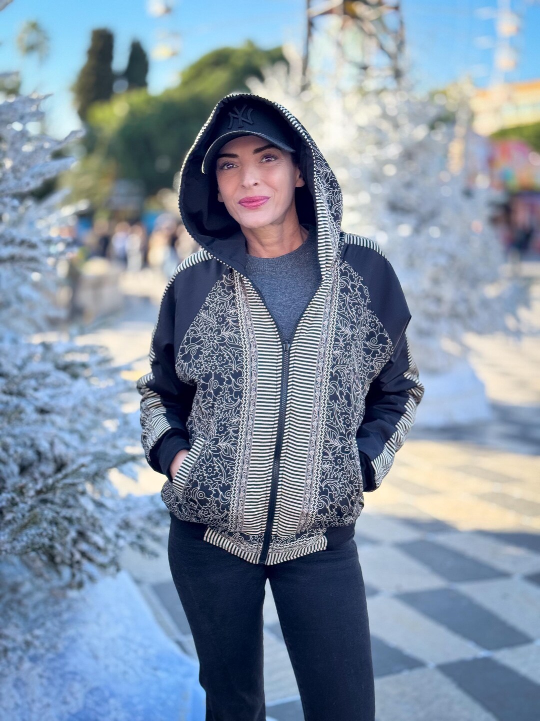 Alaska Velvet Earth reversible winter jacket