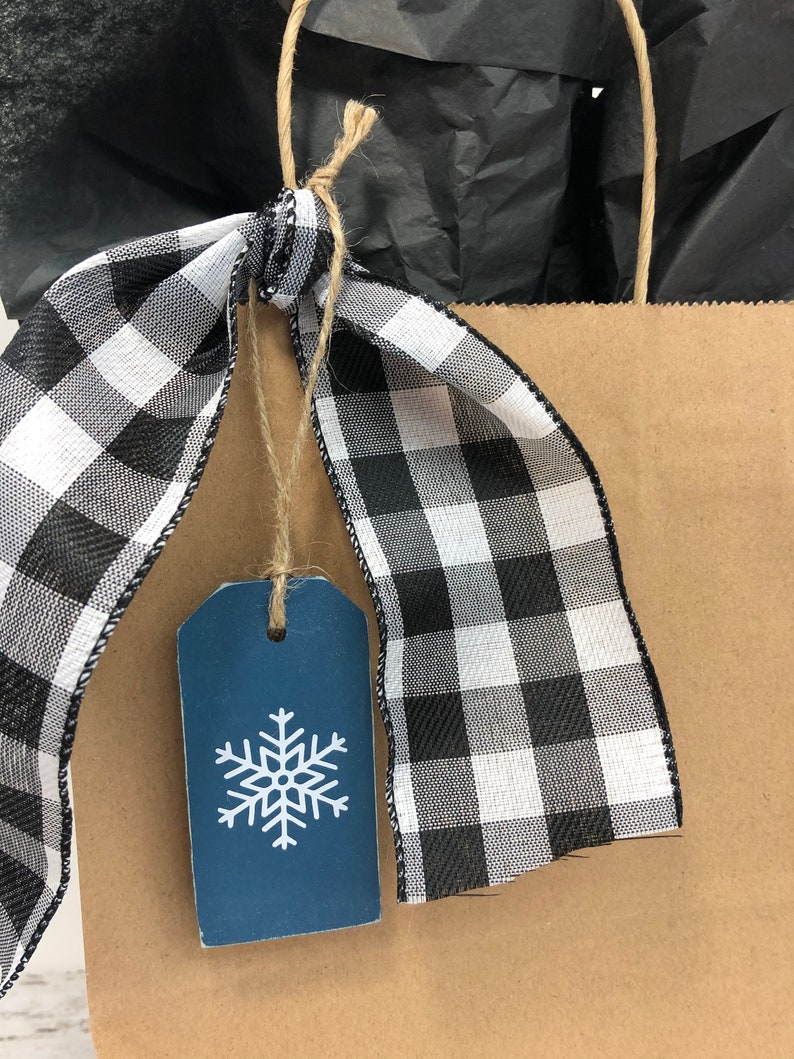 Christmas Gift Tags Personalized Wood Farmhouse Christmas image 5
