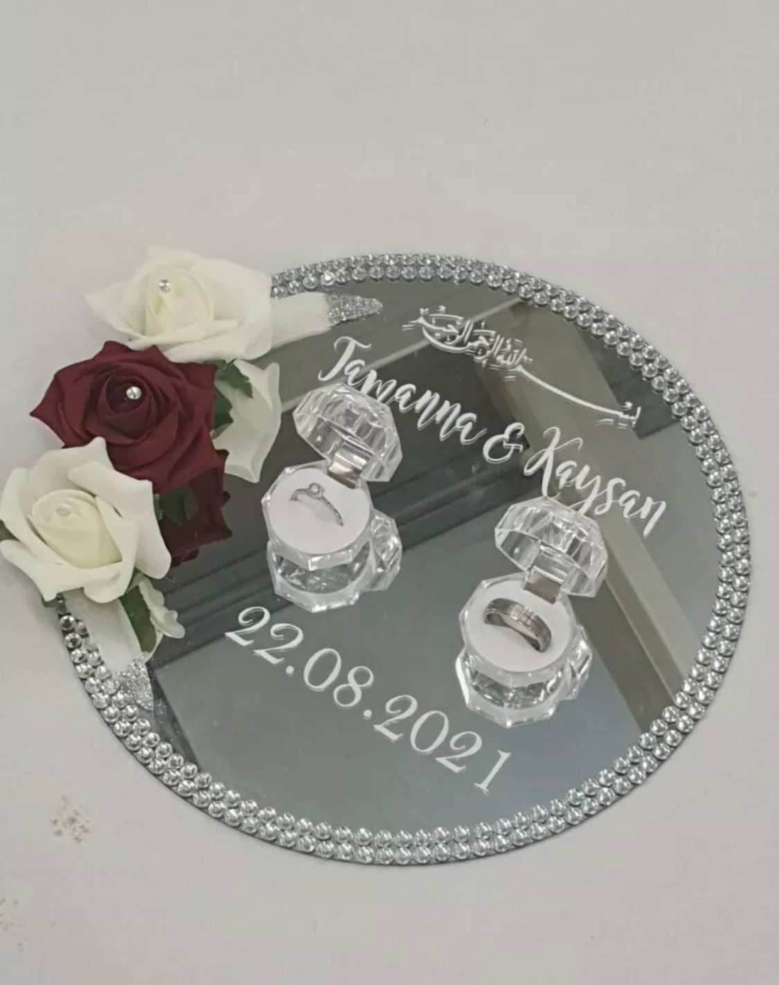 Ring Plate Vinyl Stickers for Weddings Nikkah Engagement. - Etsy UK