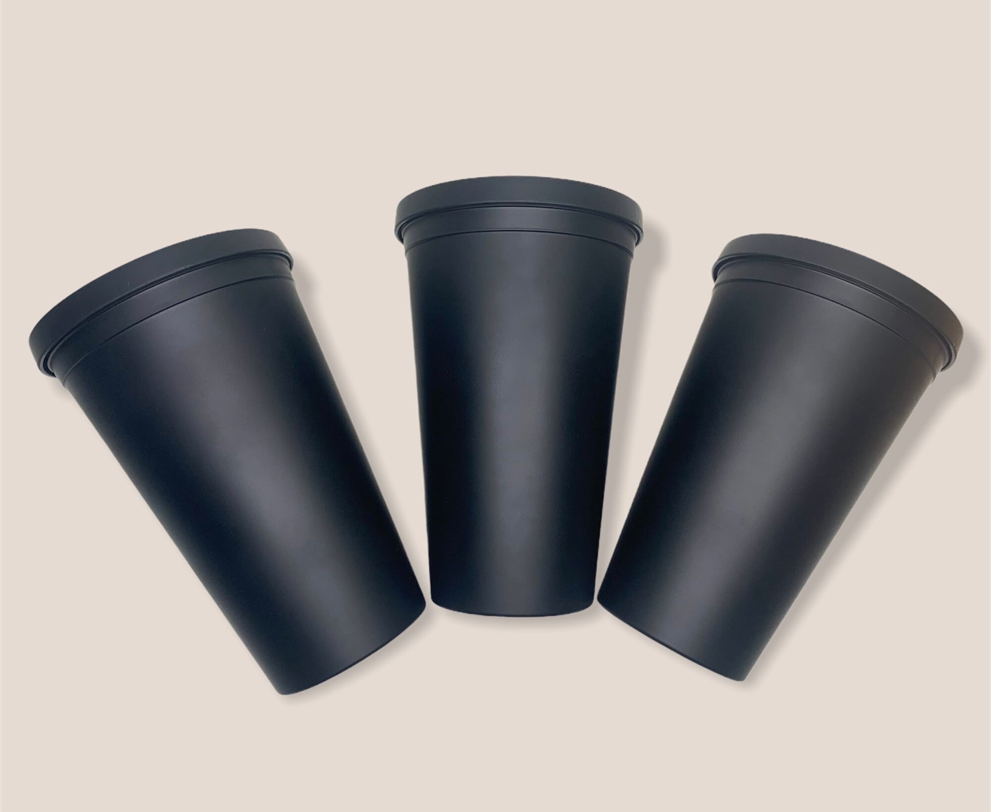 matte black coffee tumbler