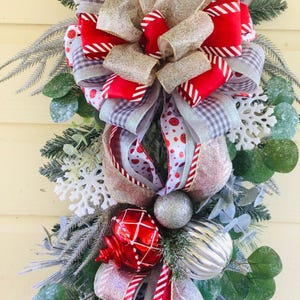 Christmas swag, Holiday door swag, Christmas home decor, Holiday home decor, Christmas Ornaments swag