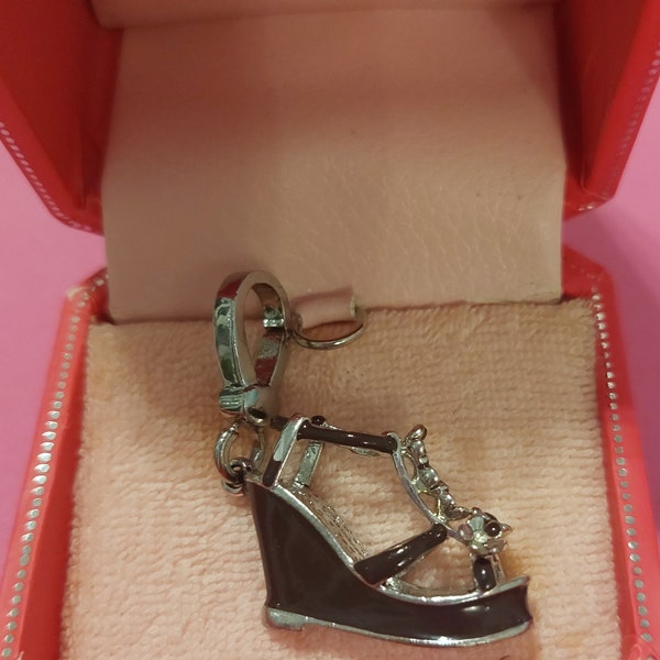 Juicy Couture Wedge Shoe charm. Index number YJRU2948. Quirky and in beautiful condition. Unique and rare charm for your collection