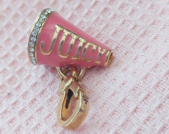 Juicy Couture cheerleader quirky pink Megaphone charm. Excelleny condition. Serial number YJRU0451. Collectable and very  quirky piece.