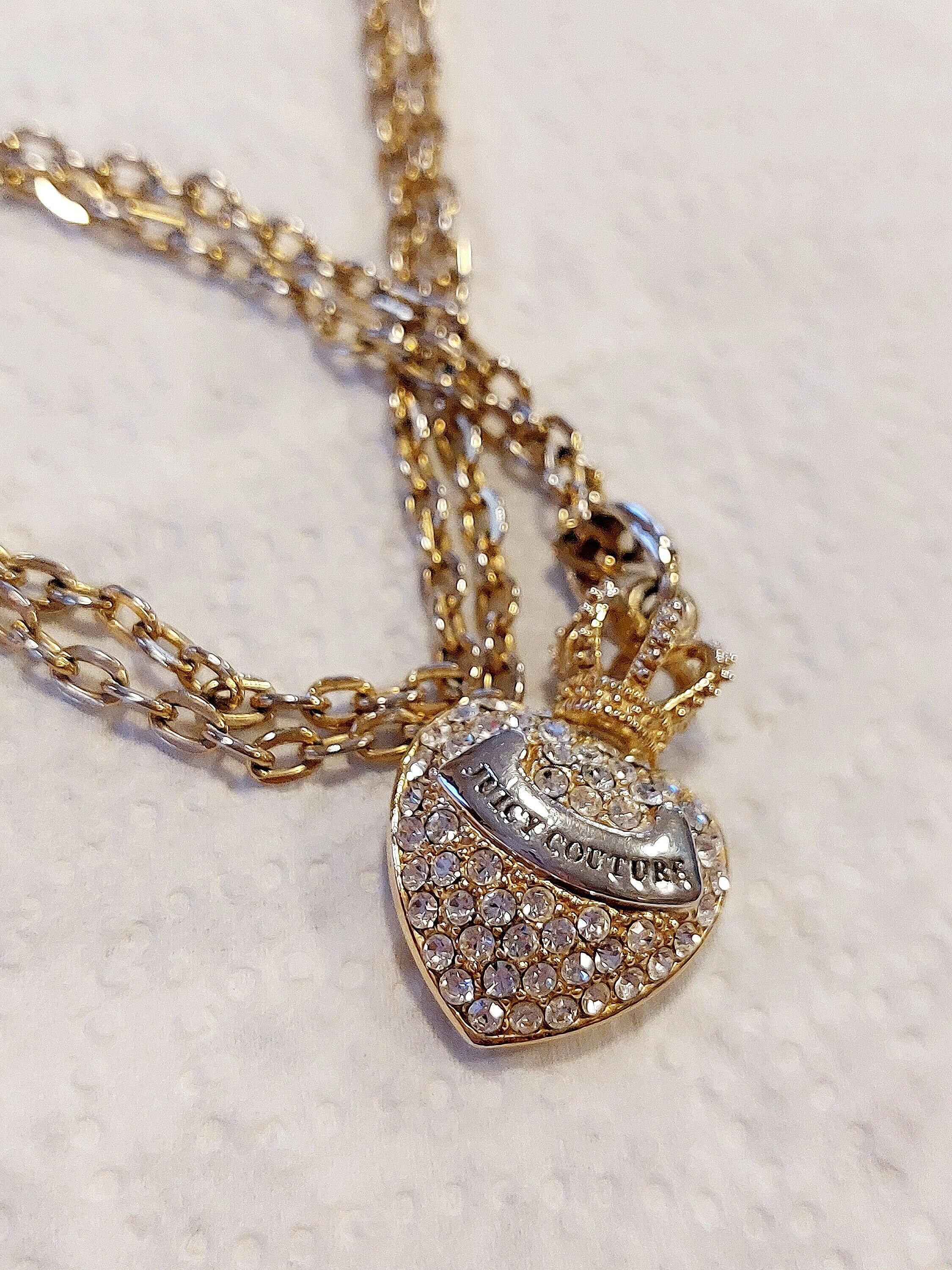 King Crown Gold Plated Pendant & Iced Cubic Zirconia Chain