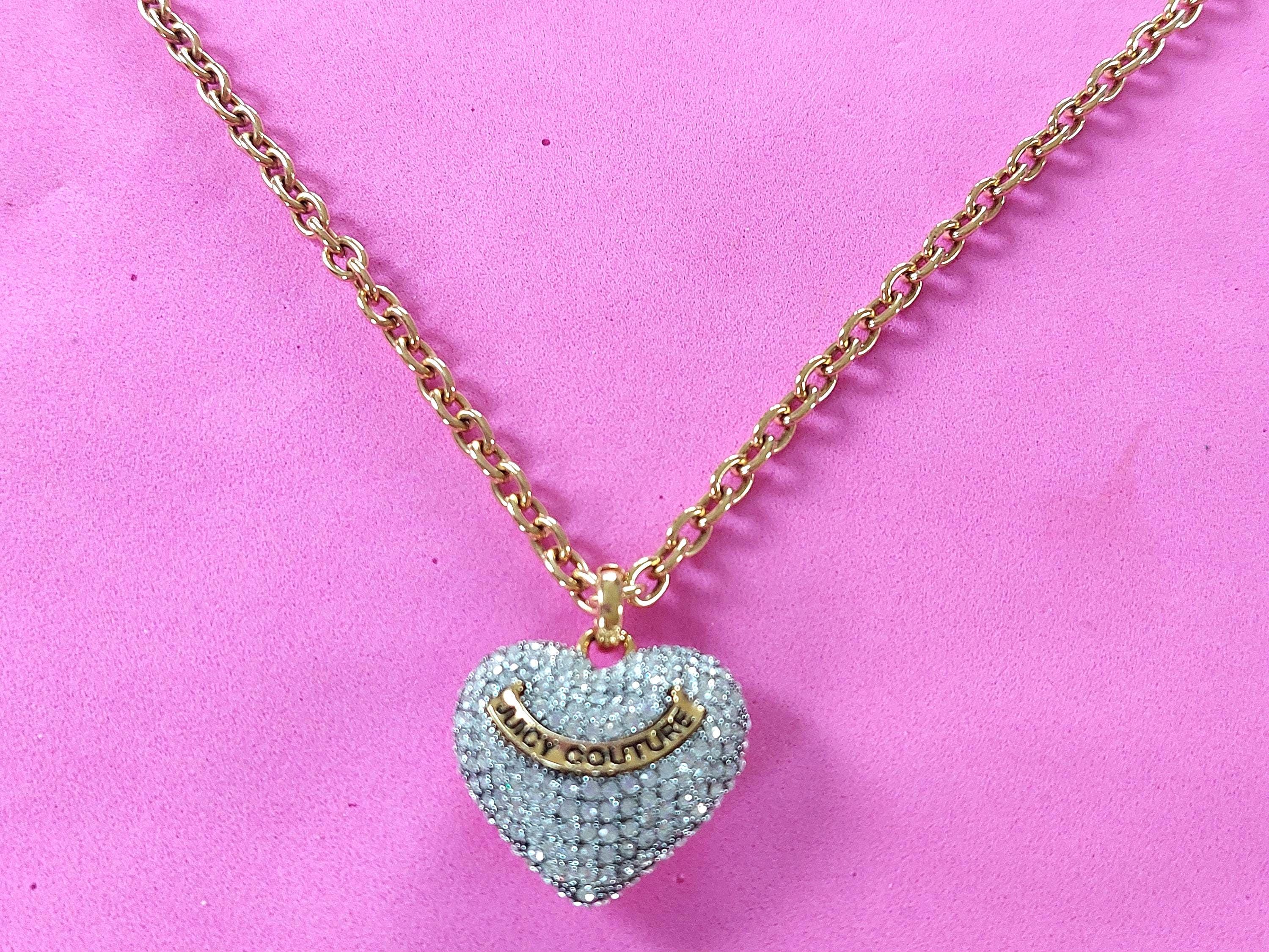 Juicy couture heart necklace outlet