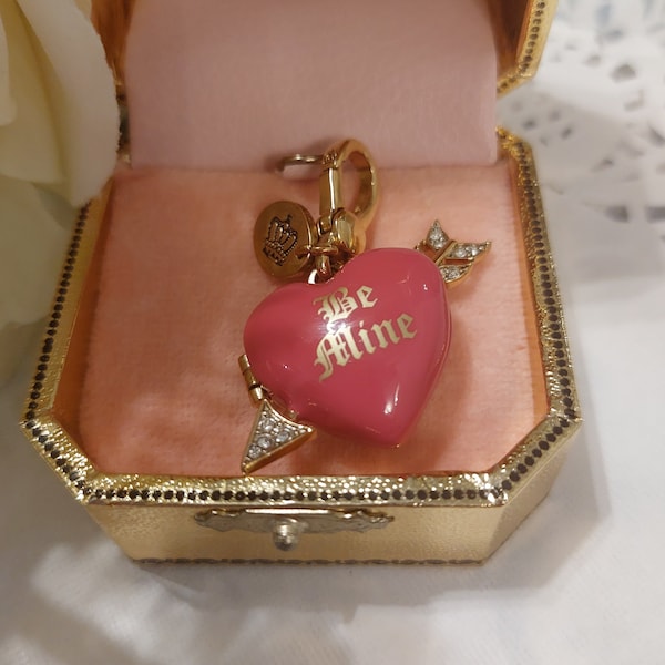 Juicy Couture "Be mine" Heart Locket  Charm. Limited Edition Gold box charm. Very collectable. Immaculate condition. Fabulous gift