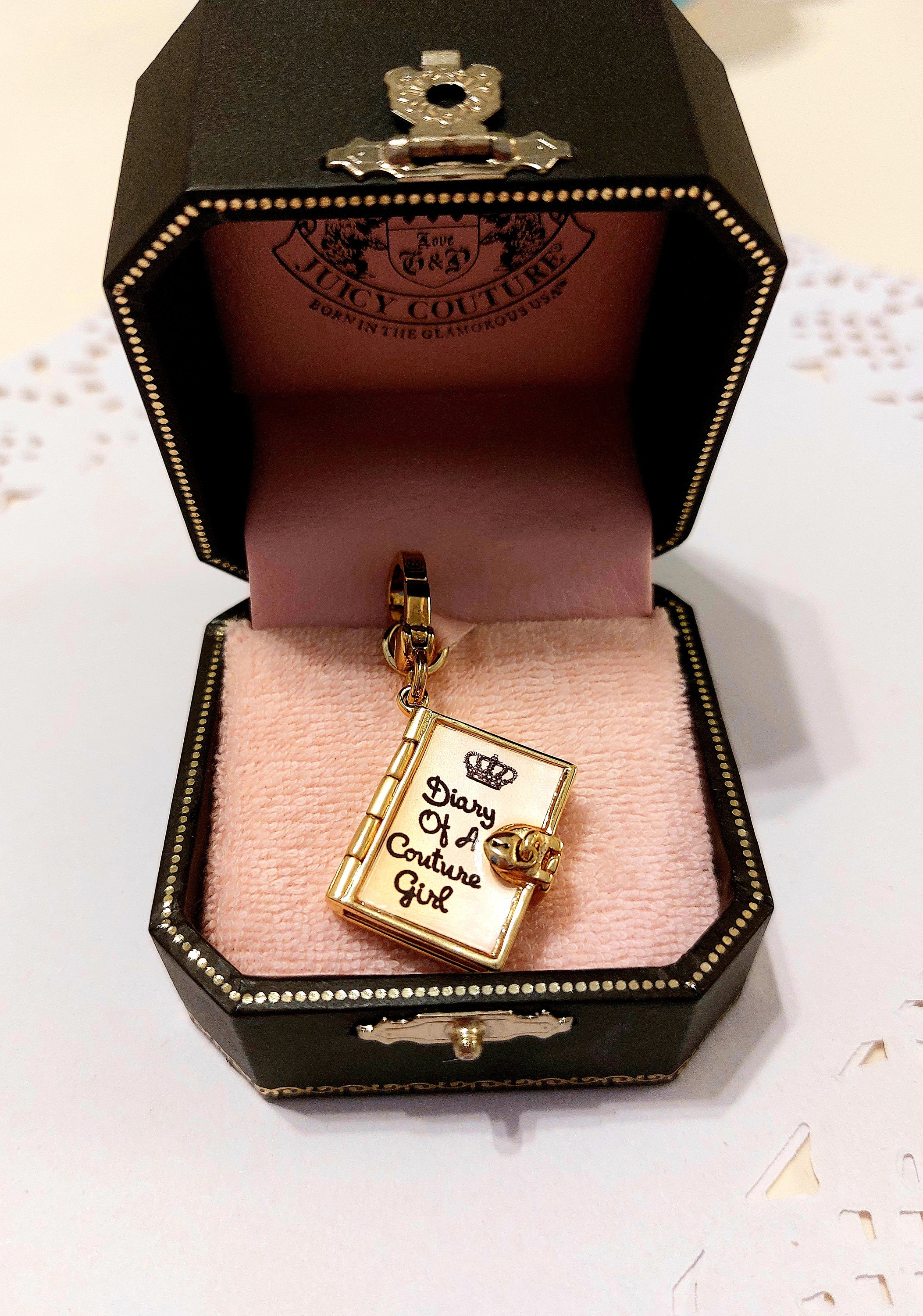 Juicy Couture Diary Charm/vintage Quirky Juicy Couture Charm