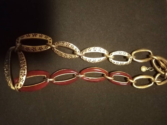 Liz Claiborne vintage reversible necklace. Very s… - image 2