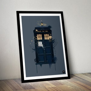 Dr Who Tardis print - Pop Culture gift, Dr Who wall art, Pop Culture print, Dr Who print, DR Who Tardis poster, doctor who gift, DR Who art