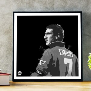 Eric Cantona print - Manchester United poster, Eric Cantona wall art, Manchester United print, Eric Cantona poster, Manchester United gift