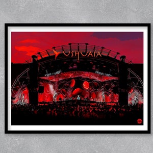 Ushuaia Ibiza print - Ibiza Print, Travel print, Clubbing Print, Travel Art, Ibiza Decor, Ibiza Wall Art, Dance Music print, Ushuaia print