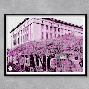Berghain Print - Berlin Print, Berghain Poster, Berlin Poster, Travel print, Clubbing Print, Berlin Wall Art, Techno print, travel poster