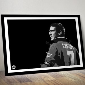 Eric Cantona print - Manchester United poster, Eric Cantona wall art, Manchester United print, Eric Cantona poster, Manchester United gift