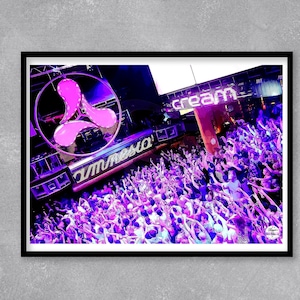 Amnesia Ibiza print. Ibiza Wall Art, Ibiza Print, Travel print, Clubbing Print, Travel Art, Ibiza Decor, Ibiza Gift, travel poster, Rave art