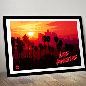 Los Angeles print - California print, Travel print, Los Angeles poster, Travel wall Art, Los Angeles wall art, California decor, LA wall art