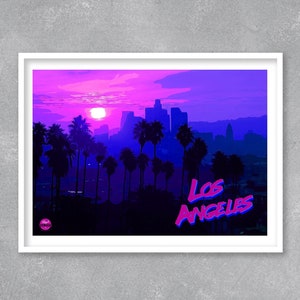 Los Angeles print - California print, Travel print, Los Angeles poster, Travel wall Art, Los Angeles wall art, California decor, LA wall art