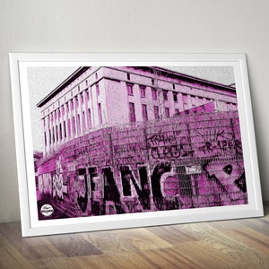 Berghain Print - Berlin Print, Berghain Poster, Berlin Poster, Travel print, Clubbing Print, Berlin Wall Art, Techno print, travel poster