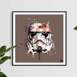 Stormtrooper print - Star Wars poster, Stormtrooper wall art, Star Wars print, Stormtrooper poster, Star Wars gift, Stormtrooper gift