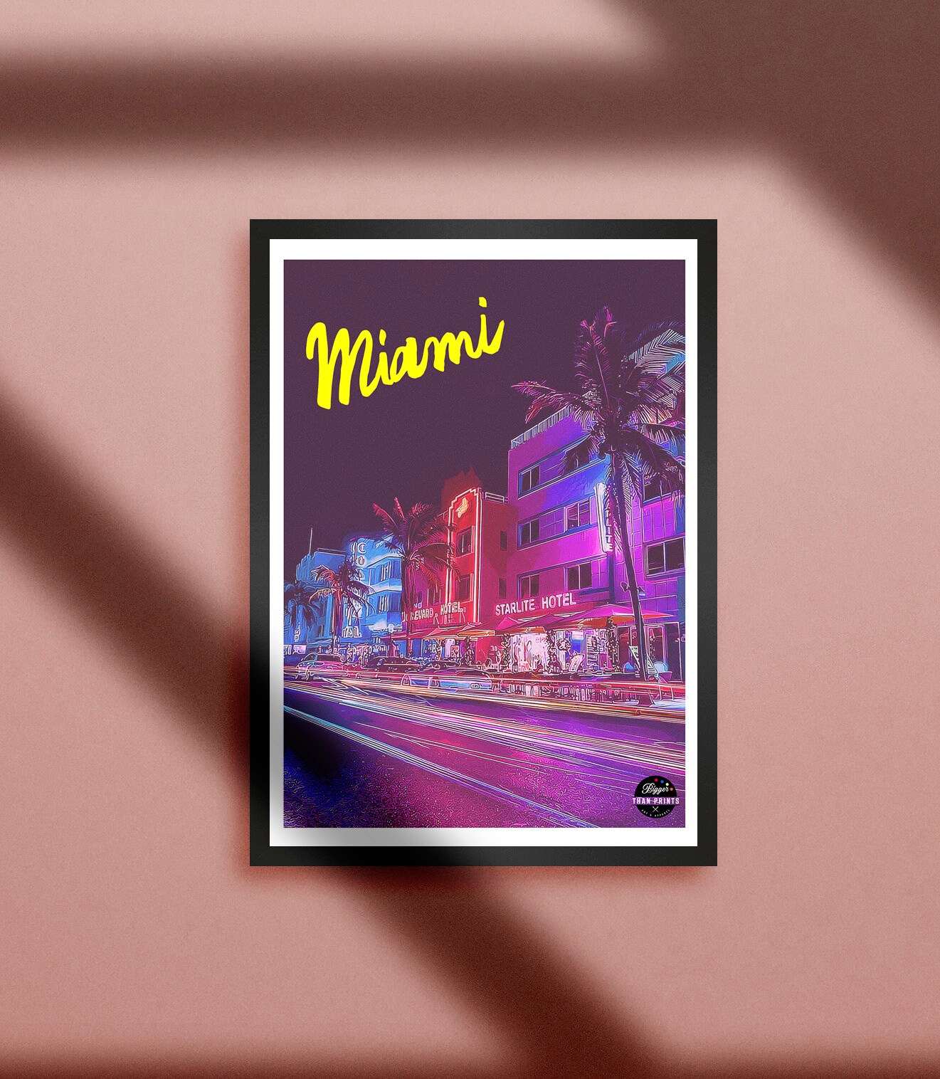 Miami Art Deco Print Miami Print, Miami Art Print, Art Deco Print