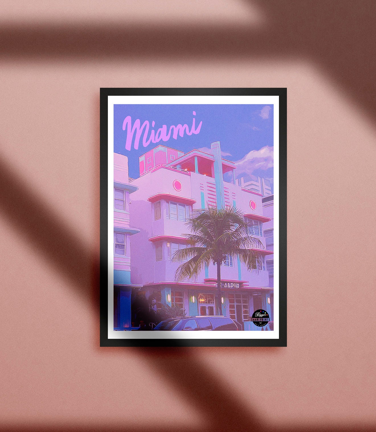 Miami Art Deco Print Miami print Miami Art Print Art Deco Etsy