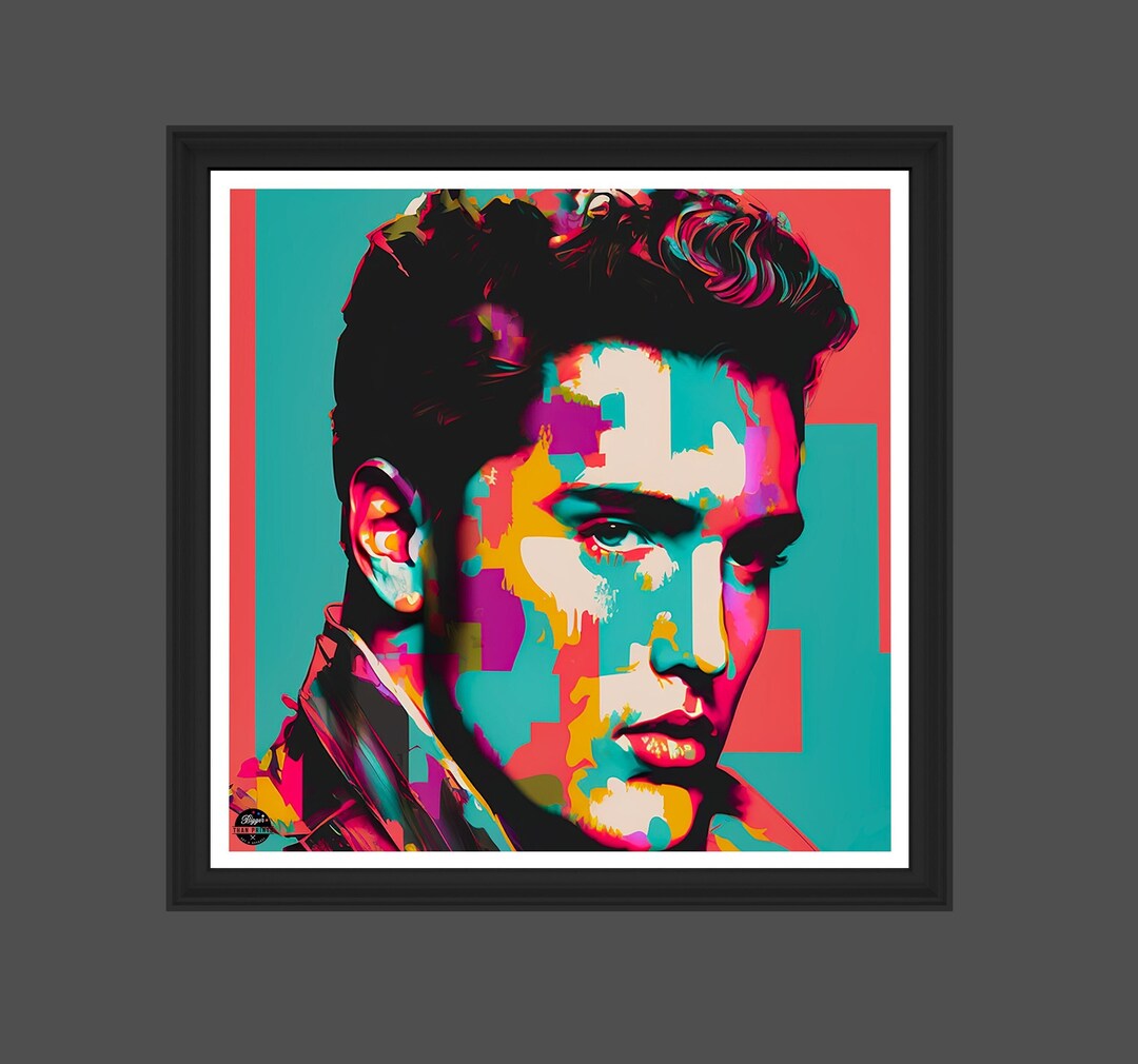 Elvis Presley Print Motown Poster, Elvis Presley Wall Art, Iconic