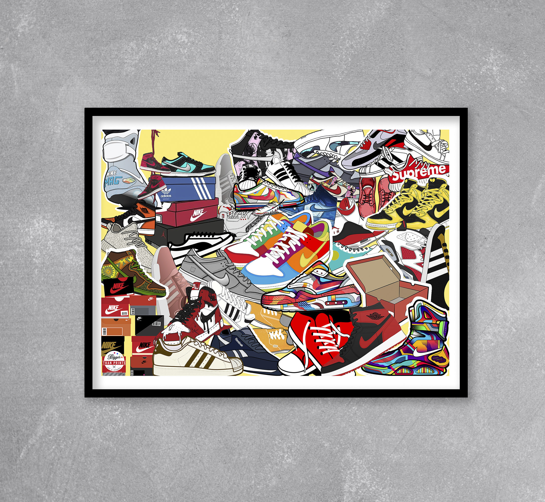 Nike Air Jordan Spike Lee Poster, Modern Wall Art, Hypebeast Sneaker Poster  | takeflight214