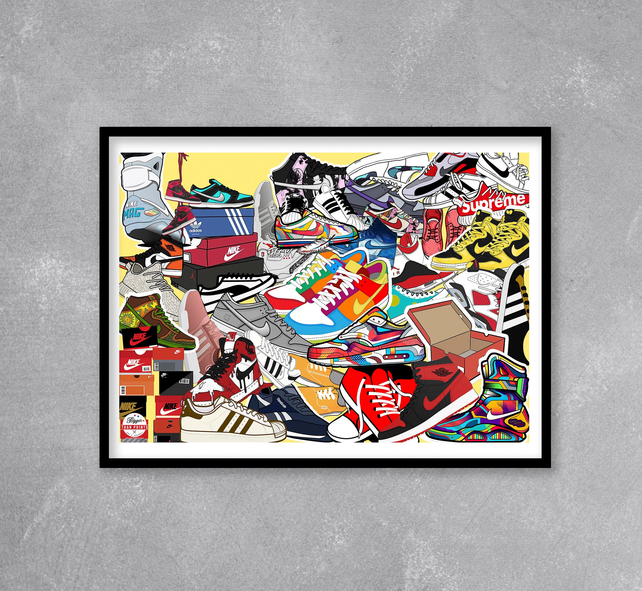 Nike Air Jordan Spike Lee Poster, Modern Wall Art, Hypebeast Sneaker Poster  | takeflight214