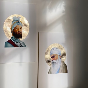 Guru Nanak/Guru Gobind Goldfoliendruck