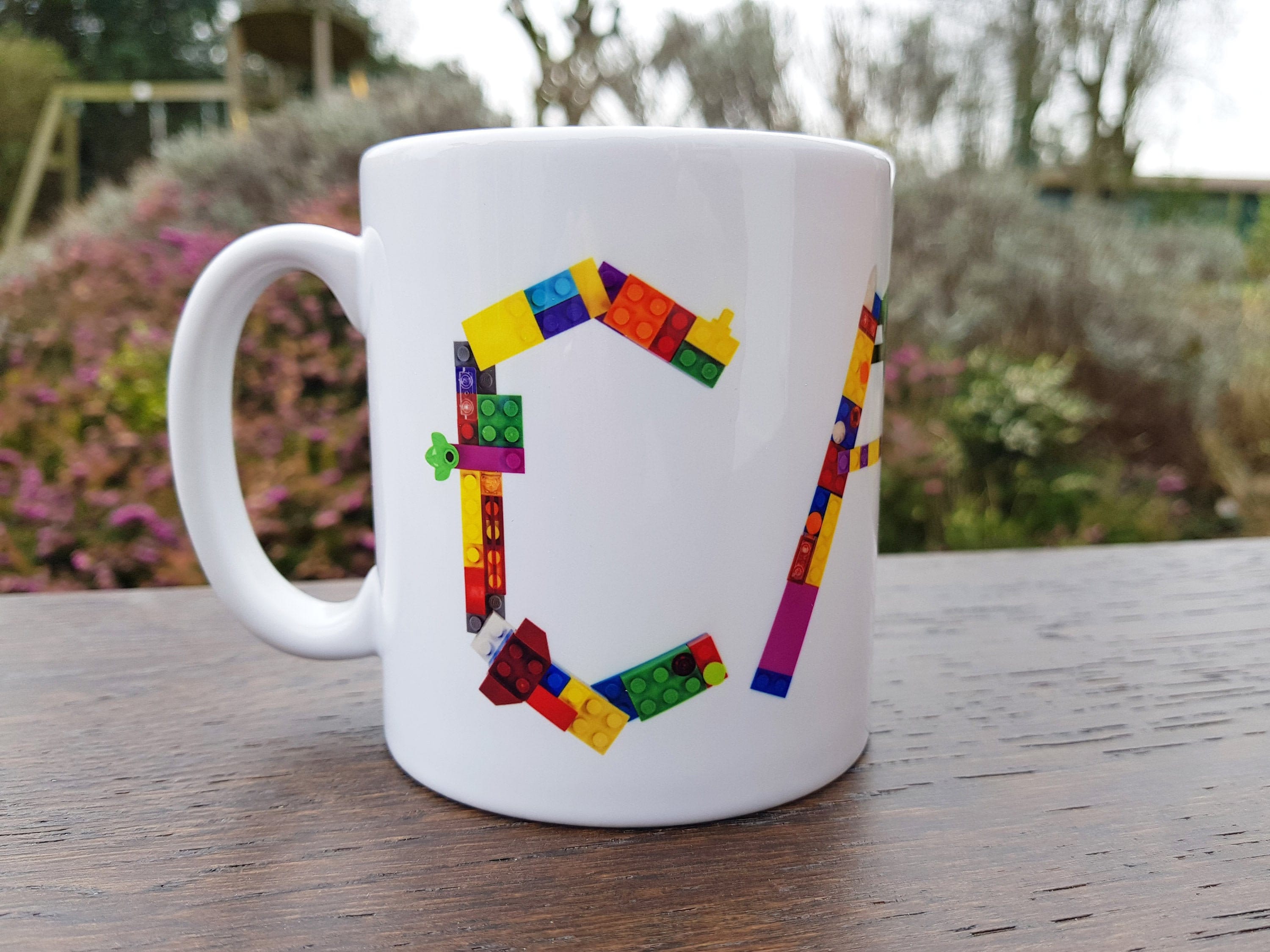 Personalised Mug Lego Pieces Letters Name Gift for Him or Her for Tea Coffee and Hot Chocolate Etsy
