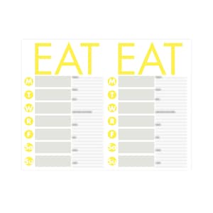 Meal Planner + Grocery Shopping List  Digital Download