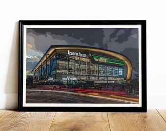Fiserv Forum Milwaukee Digital Download Art Print