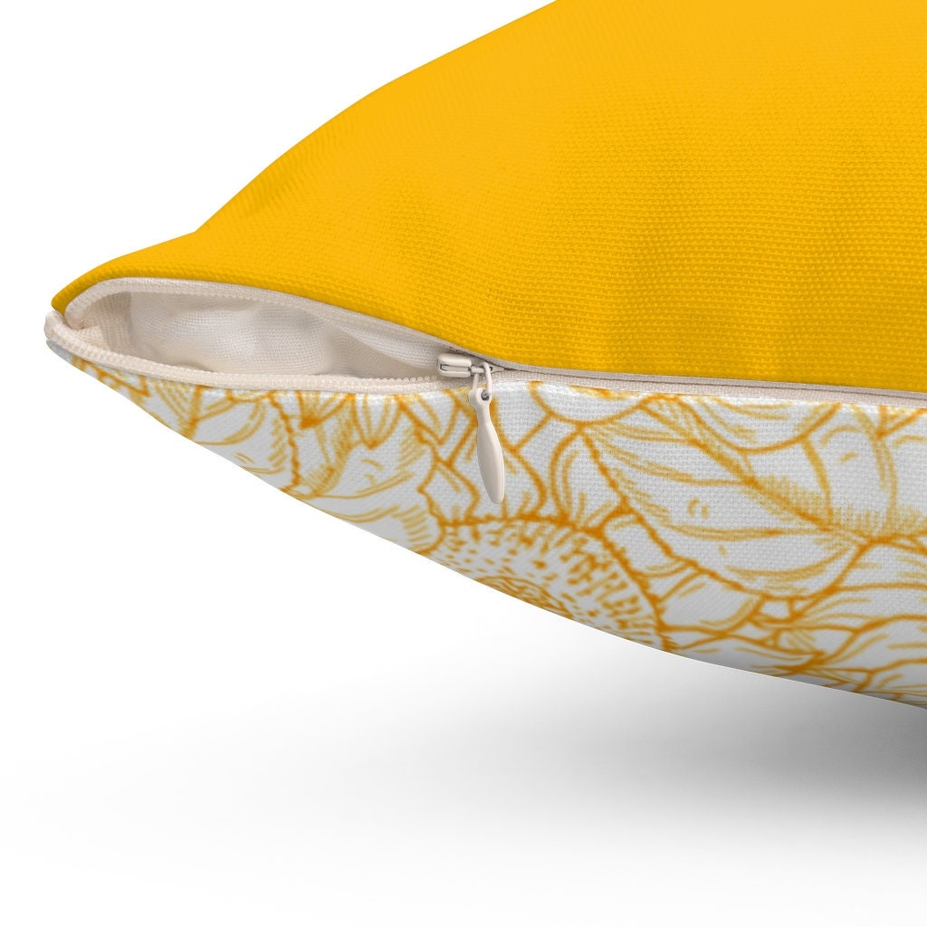 Hug Pillow Insert Pillow Included Honey Gold Sunflowers Throw Pillow Send a Hug Missing You Gift ...