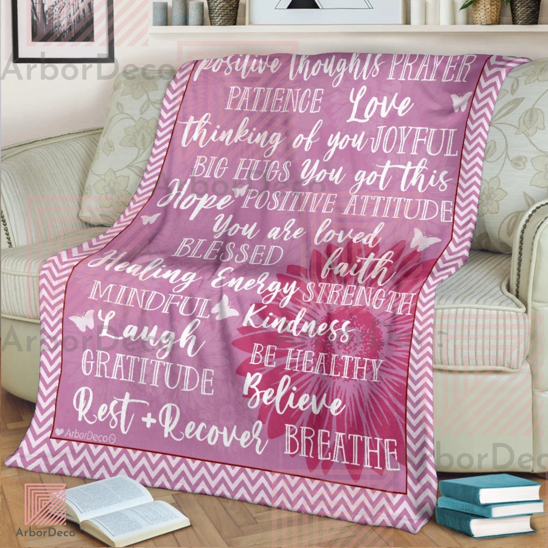 Healing blanket online with inspirational message
