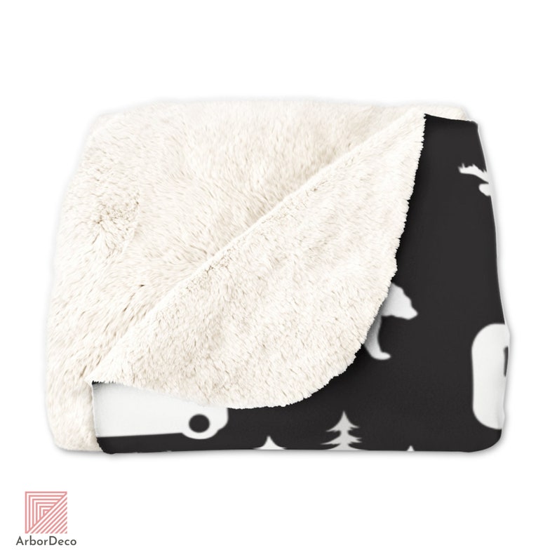 Retro Camper Throw Blanket Cozy Minky Campfire Blanket With Etsy