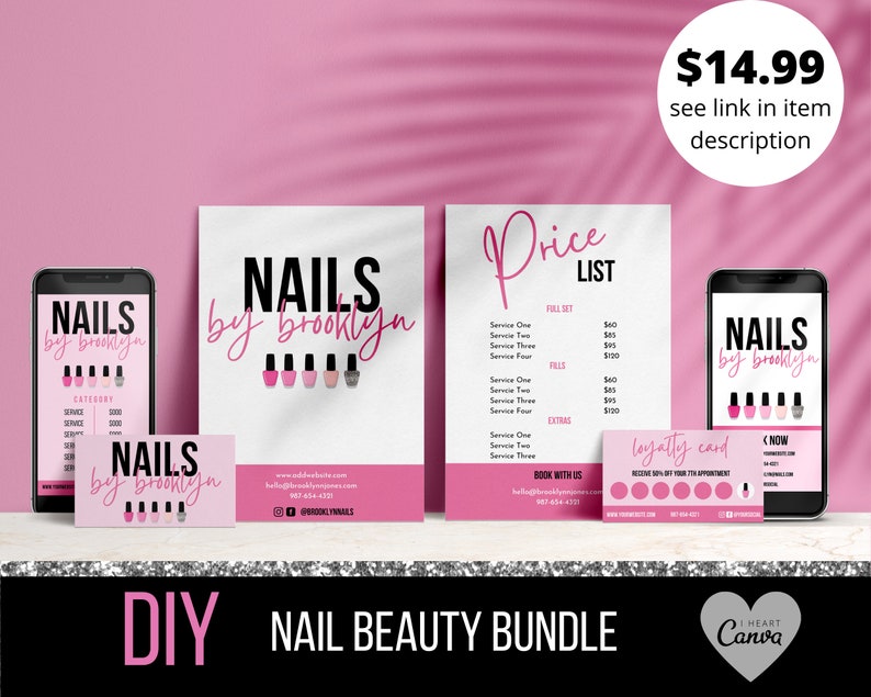 Nail Business Card Template Nail Business Card Design Etsy Nail Business Card Template Nail Business Card Design Etsy