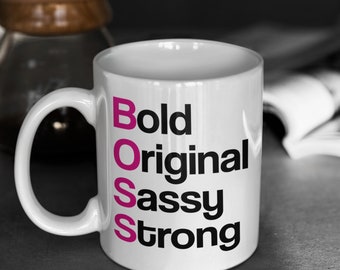 Boss lady mug, Girl power mug, Boss mug, Boss gift