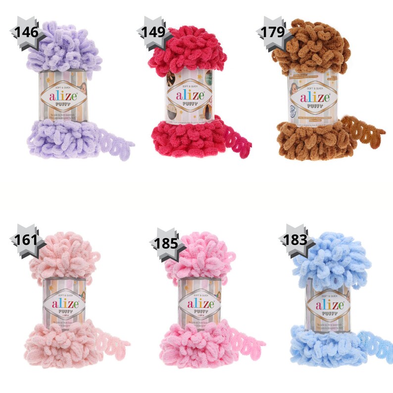 Alize Puffy Blanket Yarn Puffy Yarn Soft Yarn Etsy Canada