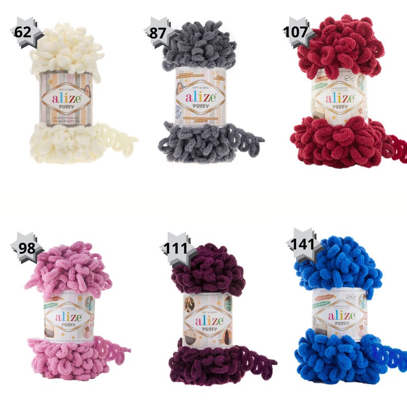 Alize Puffy Blanket Yarn Puffy Yarn Soft Yarn Etsy