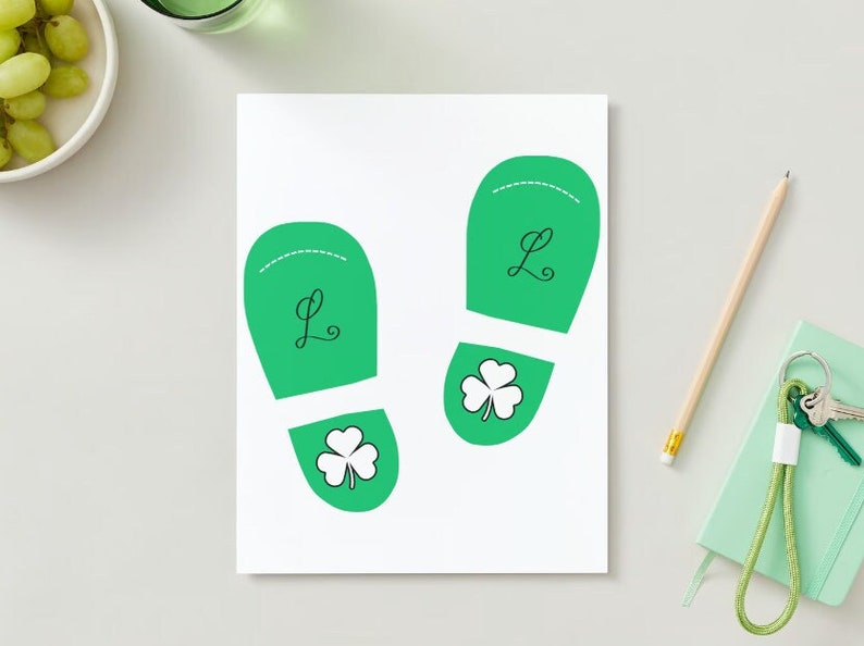 Leprechaun Footprints Cut Outs DIGITAL Files Instant Download PNG and ...