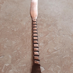 Vintage Dated Handmade Copper Knife, Alsace Copper Knife Circa 1916, French Handmade Knife