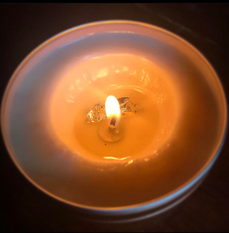 Fortune Stone Treasure Inside Rosegold Tin Soy Candle Etsy