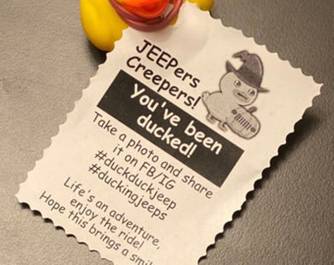 duck jeep tags