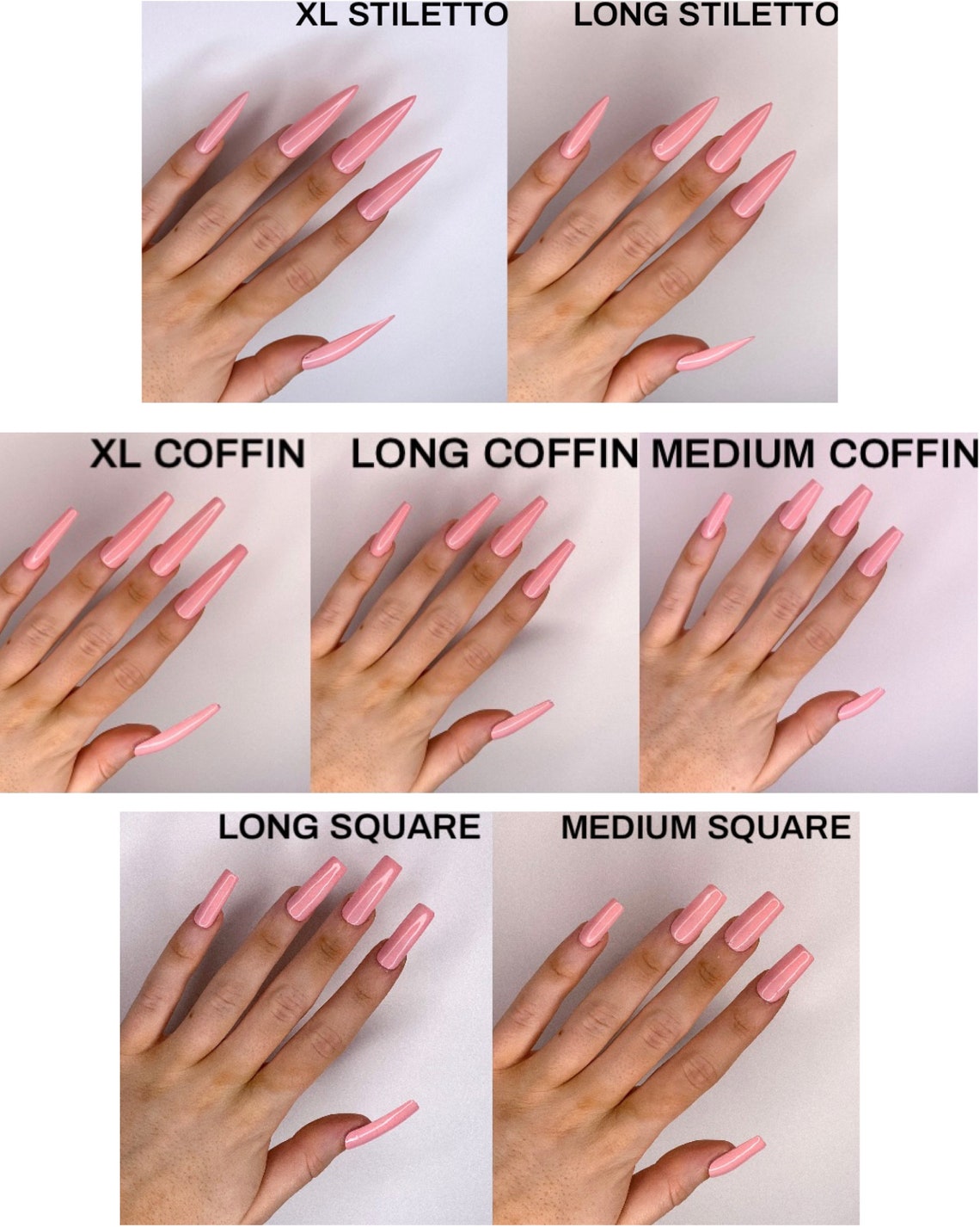 Amethyst Luxury Press On Nails Etsy