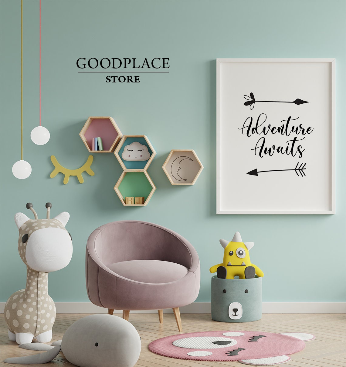 Set of 3 nursery wall art prints Boho nursery wall art Etsy